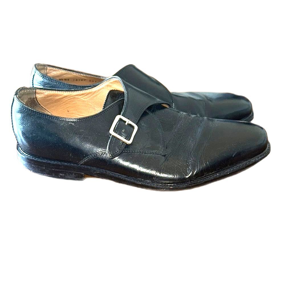 Florsheim Monk Strap Dress Shoes Classic Black Mens Size 11 Buckle